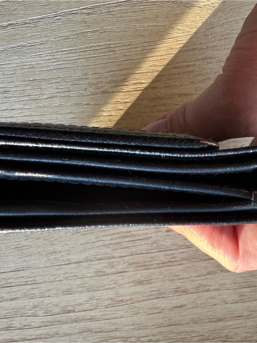 Coach Saffiano Leather Tri-Fold Wallet - Picture 11 of 12